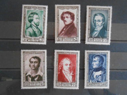 FRANCE YT 891/896 PERSONNAGES CELEBRES 1951** - Nuevos