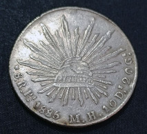 MEXICO 1885 8 REALES Silver Coin, San Luis Pi Mint MH - Double Lettering On Back - See Imgs., Nice, Scarce - México