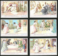 6 Sammelbilder Liebig, Serie Nr.: 1323. Der Rosenkavalier, Oktavian, Prinzessin, Liebe, Sophie, Rose, Baron, Ochs  - Liebig