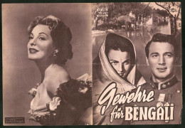 Filmprogramm DNF, Gewehre Für Bengali, Rock Hudson, Arlene Dahl, Ursula Thiess, Regie: Laslo Benedek  - Revistas