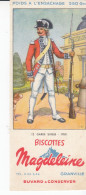 BUVARD & BLOTTER - Biscottes MAGDELEINE - Granville - Série Tenue Soldat - N°12 - Garde Suisse -  1789 - Autres & Non Classés