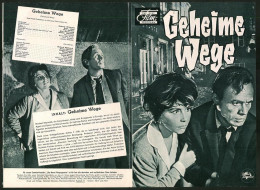 Filmprogramm DNF, Geheime Wege, Richard Widmark, Sonja Ziemann, Charles Regnier, Regie Phil Karlson  - Zeitschriften