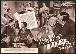 Filmprogramm IFB Nr. 1915, Vergiss Die Liebe Nicht, Paul Dahlke, Luise Ullrich, Regie Paul Vernhoeven  - Magazines