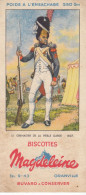 BUVARD & BLOTTER - Biscottes MAGDELEINE - Granville - Série Tenue Soldat - N°15 - Grenadier De La Vieille Garde - 1807 - Autres & Non Classés