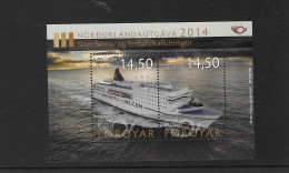 Faroe Islands 2014 MNH Life By The Sea Coast. North By The Sea. Ferries MS 700 - Féroé (Iles)