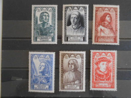 FRANCE YT 765/770 PERSONNAGES CELEBRES 1946** - Unused Stamps