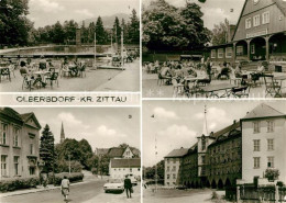 73044171 Olbersdorf Sachsen Volksbad Gaststaette Teilansicht Polytechn Oberschul - Sonstige & Ohne Zuordnung