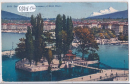 GENEVE- ILE J.J. ROUSSEAU ET MONT-BLANC - Genève