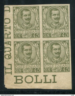 Floreale Cent. 45 Prova Di Stampa Su Carta Grigia - Mint/hinged