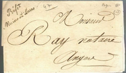 80253 -  Cursive  Préfet / Maine Et  Loire - 1801-1848: Précurseurs XIX