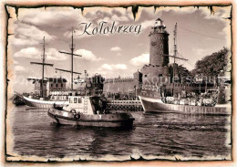 73042565 Kolobrzeg Polen Hafen Schiffe Leuchtturm Kolobrzeg Polen - Pologne