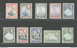 1938-52 BERMUDA, Stanley Gibbons N. 110-115 - Serie Di 10 Valori - MNH** - Altri & Non Classificati