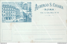 Be37 Cartolina Roma Citta' Albergo S.chiara - Other & Unclassified