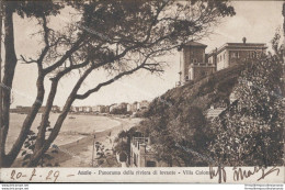 Ar208 Cartolina Anzio Panorama Della Riviera Di Levante Villa Colonna 1926 Roma - Otros & Sin Clasificación