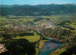 73041757 Bad Toelz Fliegeraufnahme Mit Bayer Und Tiroler Alpen Bad Toelz - Bad Toelz
