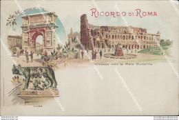 Bc270 Cartolina Ricordo Di Roma Inizio 900 - Autres & Non Classés
