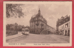 Neustadt A. D Haardt - Partie Beim Hotel Löwen ... Tramway - 1918 ( Voir Verso ) - Neustadt (Weinstr.)