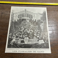 1908 PATI FLORALIES DE GAND A L'EXPOSITION DU CASINO Prince Et La Princesse Albert. - Verzamelingen