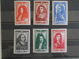 FRANCE YT 612/617 PERSONNAGES CELEBRES 1944* - Unused Stamps