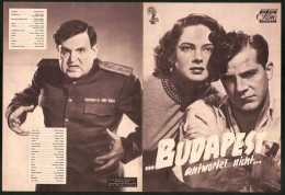 Filmprogramm DNF, ...Budapest Antwortet Nicht..., Dana Andrews, Marta Toren, Regie: Robert Parrish  - Magazines