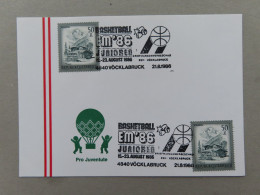 Österreich Pro Juventute - Mit Sonderstempel 21. 8. 1986 Vöcklabruck, Basketball EM'86 Junioren (Nr.1518) - Other & Unclassified