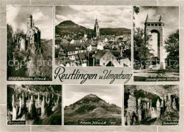 73040039 Reutlingen BW Schloss Lichtenstein Schoenbergturm Baerenhoehle Achalm N - Reutlingen