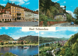 73039978 Bad Schandau Markt Personenaufzug Zum OT Ostrau Elbansicht Panorama Bad - Bad Schandau