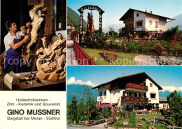 73039857 Burgstall Meran Holzschnitzereien Gino Mussner Burgstall Meran - Other & Unclassified