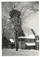 73037951 Krummhuebel_Riesengebirge Kirche Winterlandschaft - Czech Republic