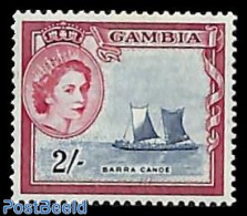 Gambia 1953 2Sh, Stamp Out Of Set, Mint NH, Transport - Ships And Boats - Schiffe