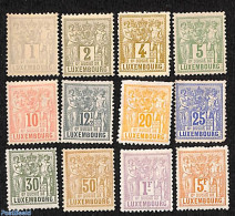 Luxemburg 1882 Definitives 12v, Coat Of Arms, Unused (hinged), History - Coat Of Arms - Unused Stamps