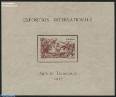 French Guyana 1937 Inini, Exposition S/s, Mint NH, Transport - Ships And Boats - Boten