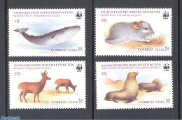 Chile 1984 WWF, Animals 4v, Mint NH, Nature - Animals (others & Mixed) - Sea Mammals - World Wildlife Fund (WWF) - Chili