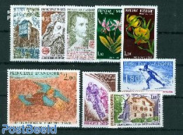 Andorra, French Post 1980 Yearset 1980, Complete, 9v, Mint NH, Various - Yearsets (by Country) - Nuevos