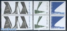 Sweden 1969 Bridges 3 Pairs, Mint NH, Art - Bridges And Tunnels - Unused Stamps