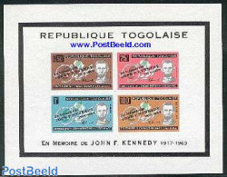 Togo 1964 Death Of Kennedy S/s, Mint NH, History - American Presidents - Togo (1960-...)