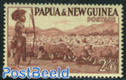 Papua New Guinea 1952 2/6Sh, Stamp Out Of Set, Mint NH, Nature - Animals (others & Mixed) - Cattle - Papouasie-Nouvelle-Guinée