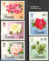 Bermuda 1988 Roses 5v, Mint NH, Nature - Flowers & Plants - Roses - Bermuda