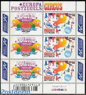 Netherlands 2002 Europa, Circus M/s, Mint NH, History - Nature - Performance Art - Europa (cept) - Cat Family - Elepha.. - Nuevos