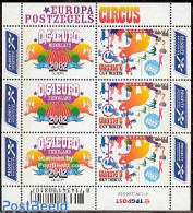 Netherlands 2002 Europa, Circus M/s, Mint NH, History - Nature - Performance Art - Europa (cept) - Cat Family - Elepha.. - Neufs