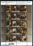 Netherlands 2004 Carel Fabritius 10v M/s, Mint NH, Nature - Birds - Dogs - Monkeys - Art - Paintings - Unused Stamps