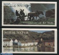 Norway 1979 Landscapes 2 Booklets, Mint NH, Nature - Horses - Stamp Booklets - Nuovi