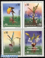 Nepal 1994 Flowers 4v [+], Mint NH, Nature - Flowers & Plants - Népal