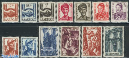 Germany, Saar 1948 Definitives 13v, Mint NH, Science - Various - Mining - Costumes - Industry - Costumi