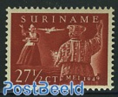 Suriname, Colony 1949 Airmail 1v, Mint NH, Various - Costumes - Costumi