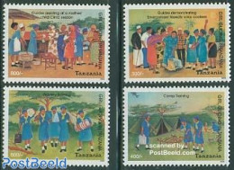 Tanzania 2003 Girl Guides 4v, Mint NH, Sport - Scouting - Tanzania (1964-...)