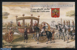 Vatican 1997 Vatican Automobiles & Coaches Booklet, Mint NH, Transport - Stamp Booklets - Automobiles - Coaches - Nuevos