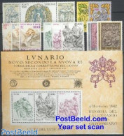 Vatican 1982 Year Set 1982 (13v+1s/s), Mint NH - Ungebraucht