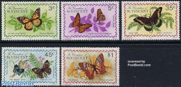 Saint Vincent & The Grenadines 1975 Butterflies 5v, Mint NH, Nature - Butterflies - St.Vincent & Grenadines