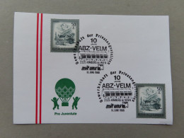 Österreich Pro Juventute - Mit Sonderstempel 11. Juni 1988 Himberg Bei Wien, 10 Jahre ABZ - VELM (Nr.1523) - Other & Unclassified